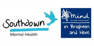 Southdown Mental Health and Mind in Brighton and Hove logos
