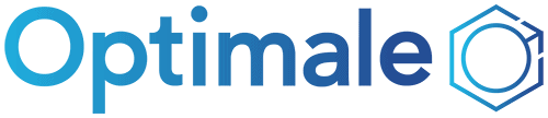 Optimale logo image, in blue