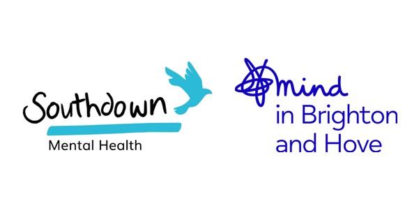 Southdown Mental Health and Mind in Brighton and Hove logos