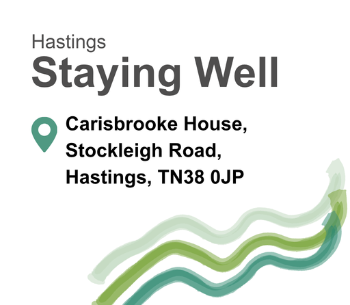 Visit Staying Well in Hastings.
Address is Carisbrooke House, Stockleigh Road, Hastings, TN38 0JP